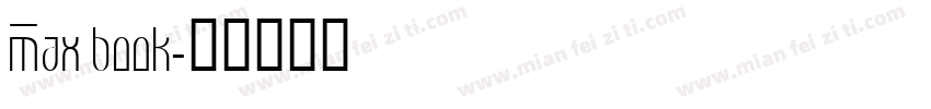Max book字体转换